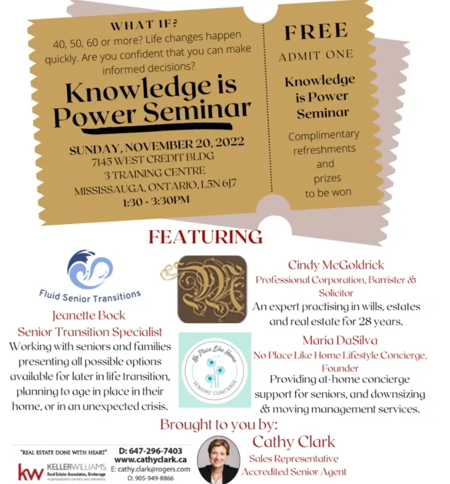 Knowledge is Power Seminar - Fluid Senior Transitions